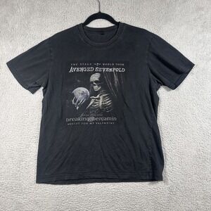 Avenged Sevenfold Shirt Mens Medium Stage World Tour Band Tee Breaking Benjamin